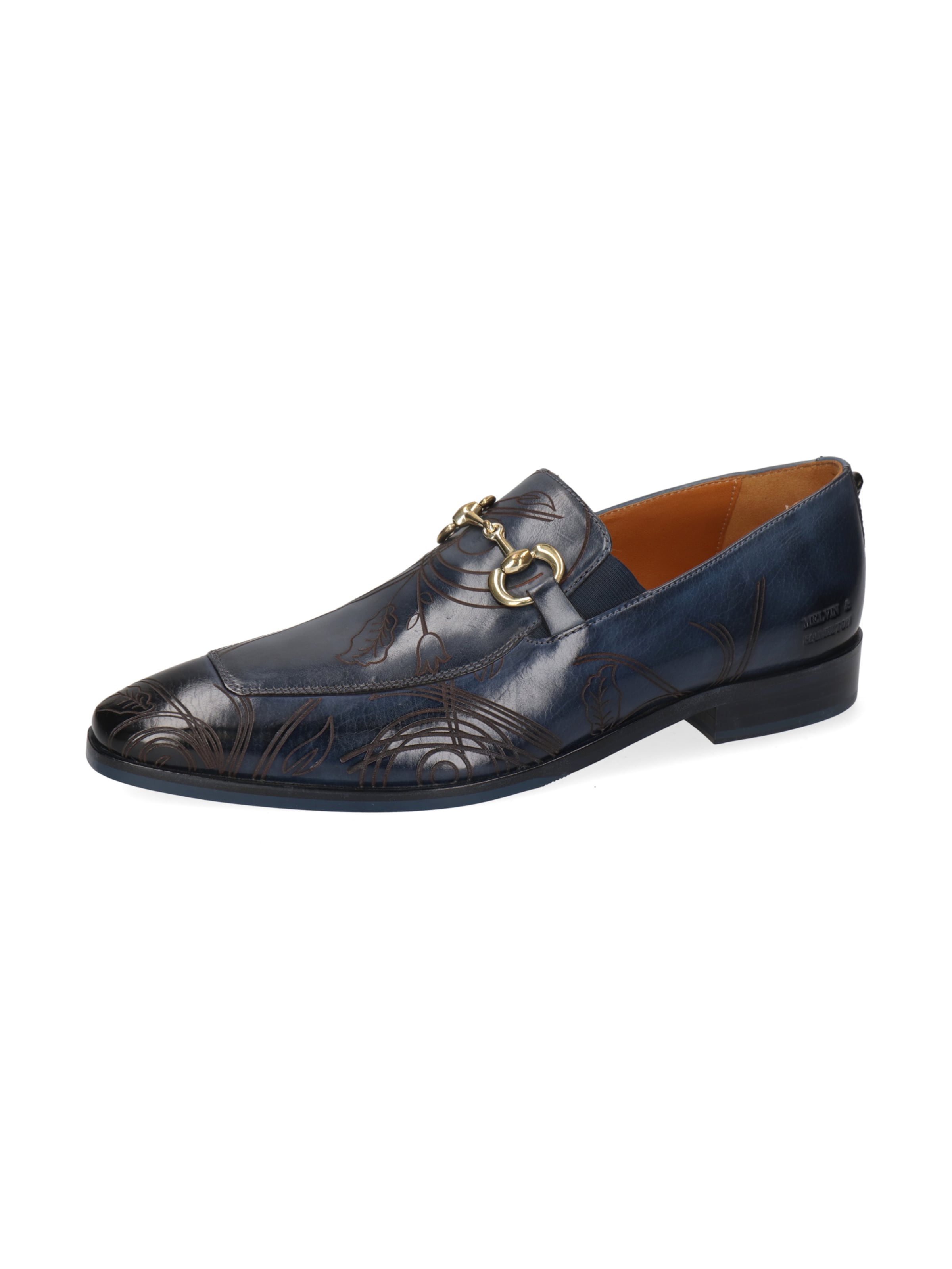 MELVIN & HAMILTON Moccasins 'Elvis 96' in Blue: front
