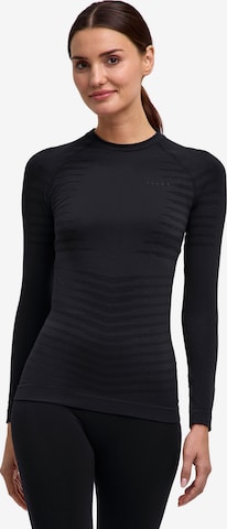 FALKE Base Layer in Schwarz: Vorderseite