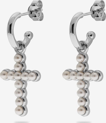 CHRIST Earrings in Silver: front
