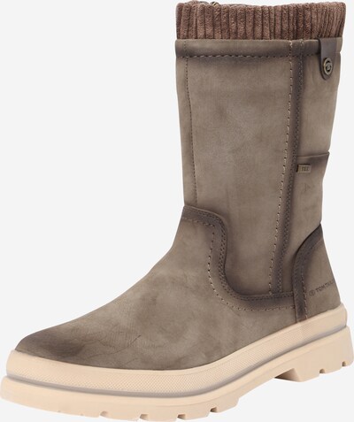 Boots TOM TAILOR di colore crema / marrone chiaro / talpa / grigio scuro, Visualizzazione prodotti