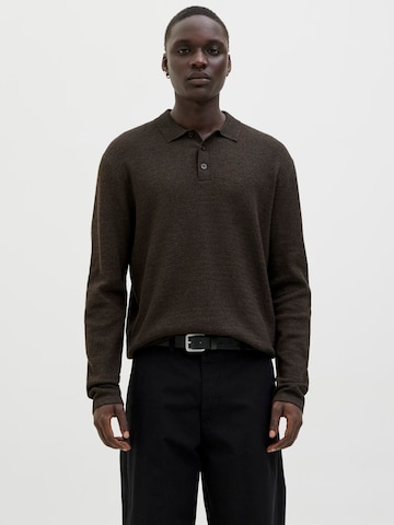 Pull-over 'JJEGEORGE' JACK & JONES en marron : devant