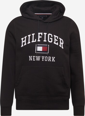 TOMMY HILFIGER Sweatshirt in Black: front