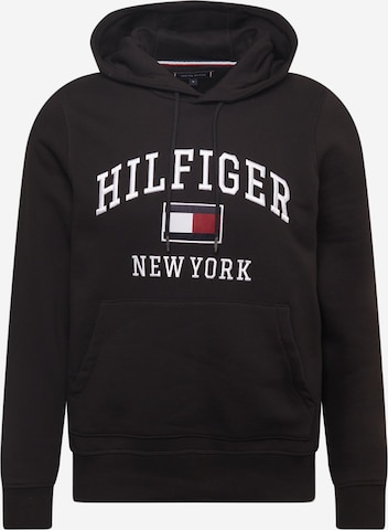 TOMMY HILFIGER Sweatshirt in Zwart: voorkant