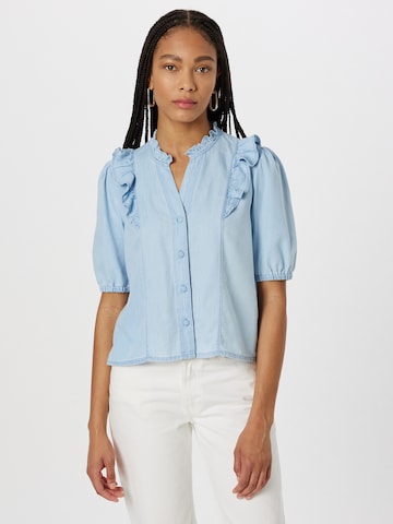 ONLY Blouse 'Bea' in Blauw: voorkant