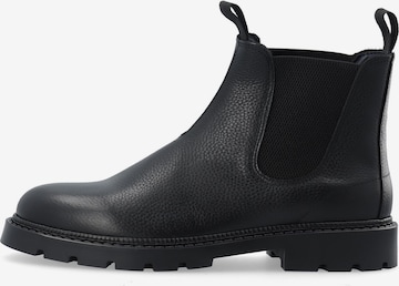 Boots chelsea 'JEFF' di Bianco in nero: frontale