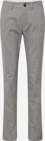 Coupe slim Pantalon chino 'Bleecker' TOMMY HILFIGER en gris : devant