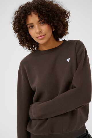 Kaffe Sweatshirt 'Liddy' in Braun