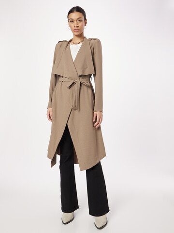 OBJECT Between-Seasons Coat 'Annlee' in Brown: front