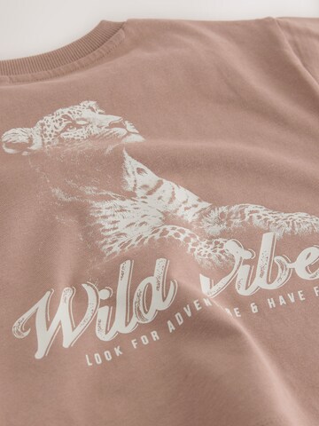 T-Shirt Next en marron