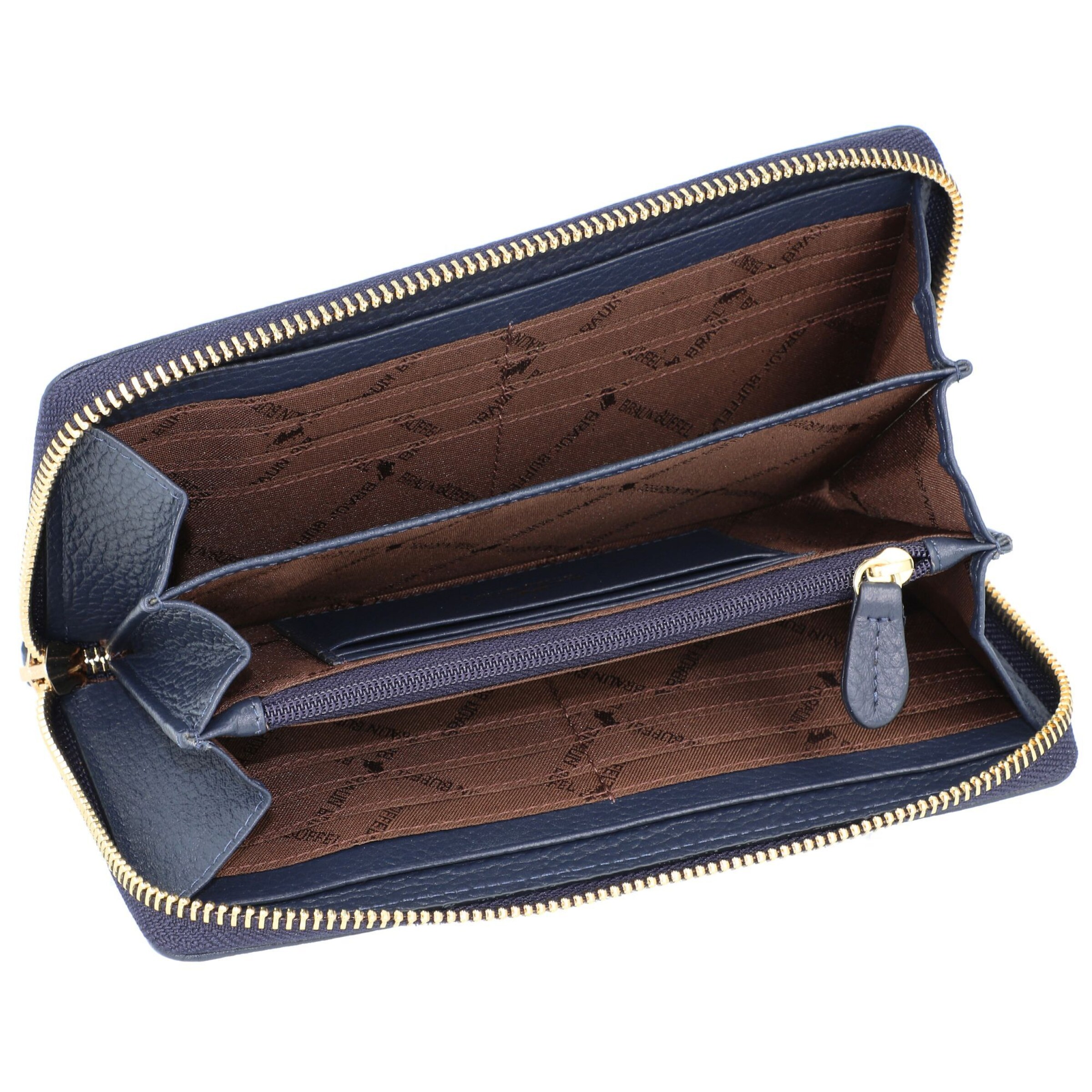 Porte-monnaies 'Asti' Braun Büffel en bleu