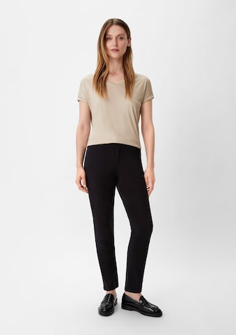 Regular Pantalon COMMA en noir : devant