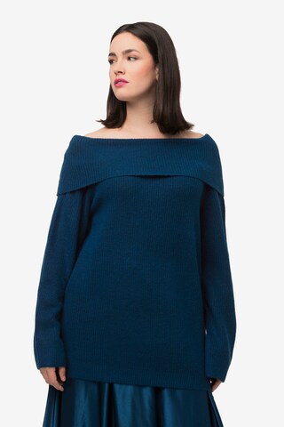 Pull-over Ulla Popken en bleu : devant