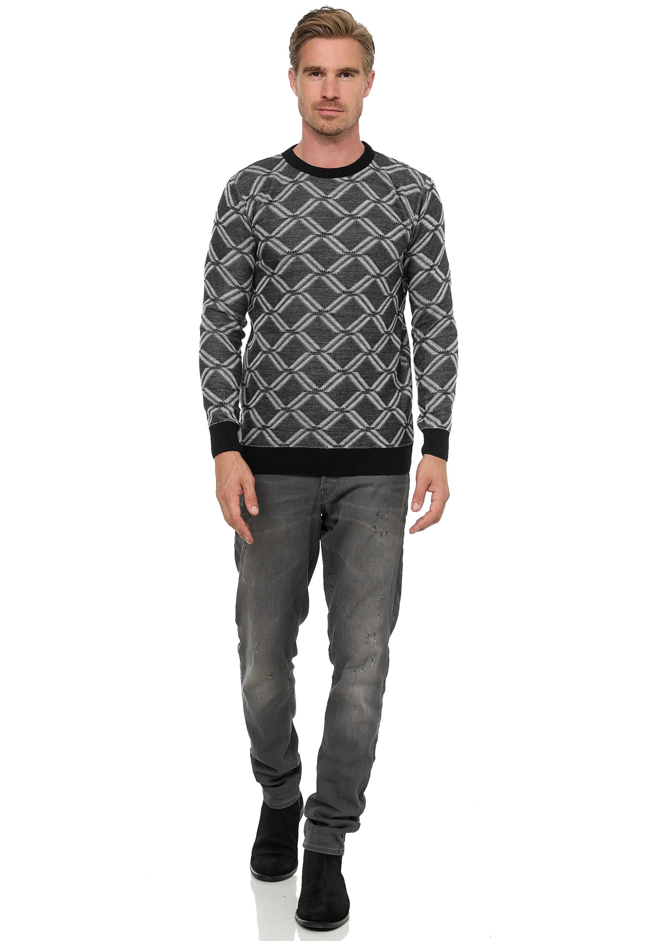 Rusty Neal Pullover in Grau