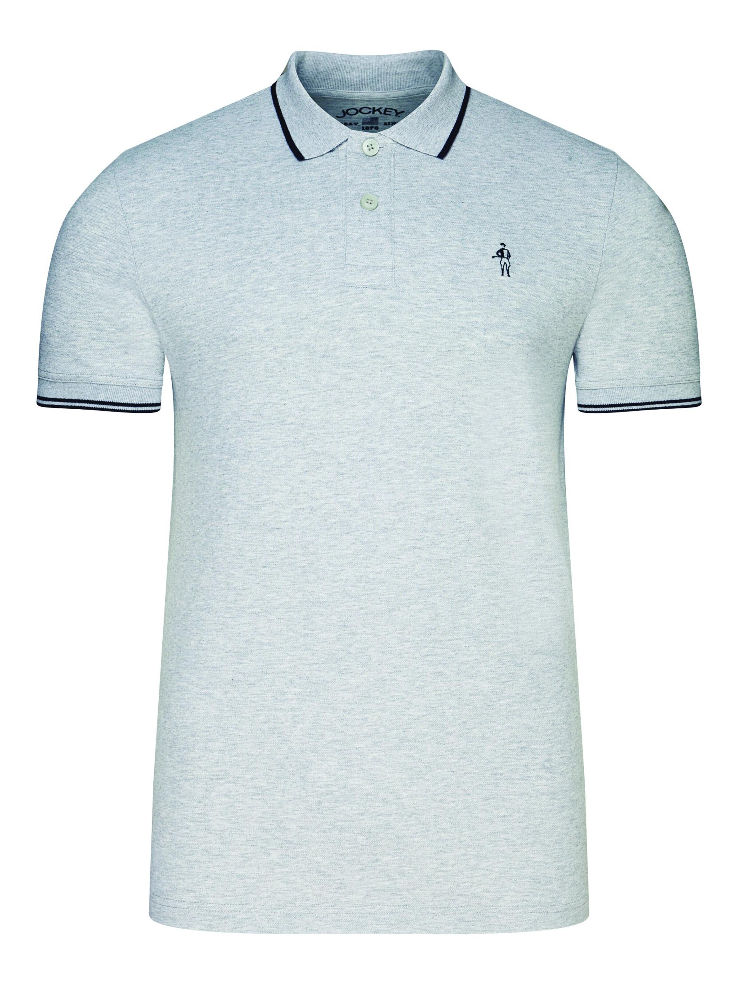 JOCKEY Shirt 'Pique Polo Shirt' in Grey: front