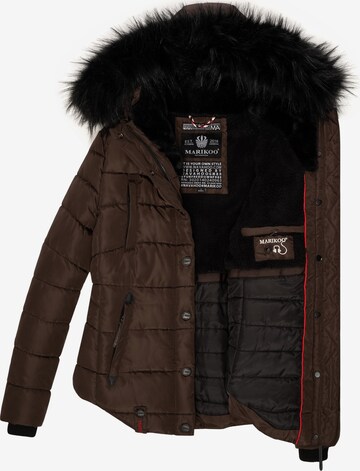 MARIKOO Winter jacket 'Lotusblüte' in Brown