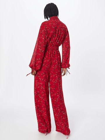 Tuta jumpsuit di Nasty Gal in rosso