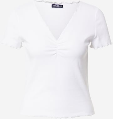balts Rut & Circle T-Krekls 'LINN': no priekšpuses