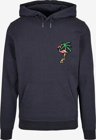 Mister Tee Sweatshirt 'Flamingo' in Blau: predná strana