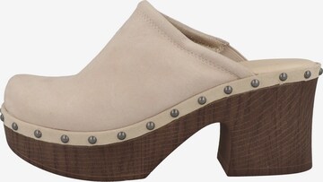 TAMARIS Clogs 'Sabot' i beige