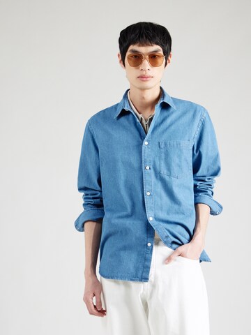 Regular fit Camicia 'REGCARLO' di SELECTED HOMME in blu: frontale