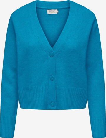 ONLY Gebreid vest 'HAZEL' in Blauw: voorkant