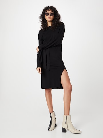 VILA Knitted dress 'Evie' in Black