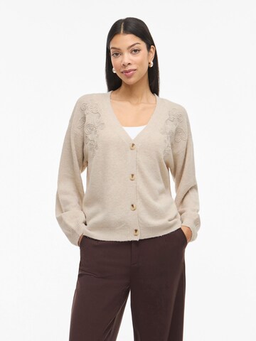 Cardigan 'VISebora' VILA en gris : devant