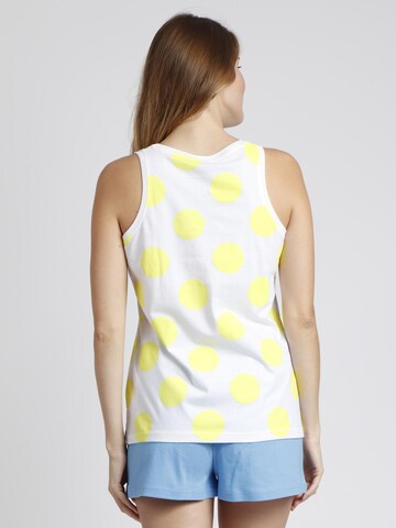 DISNEY - Pijama 'DISNEY Pijama Sin Mangas Polka Dots para Mujer' en amarillo