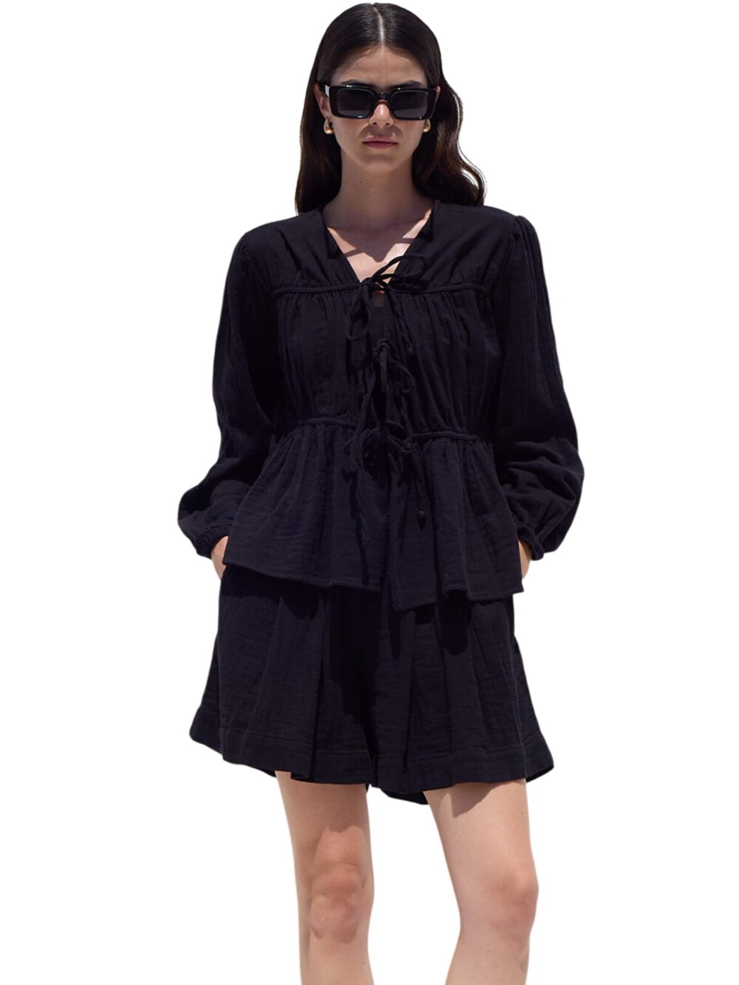 MANUKA Bluse‌‌‌‌‌‌‌ in Schwarz