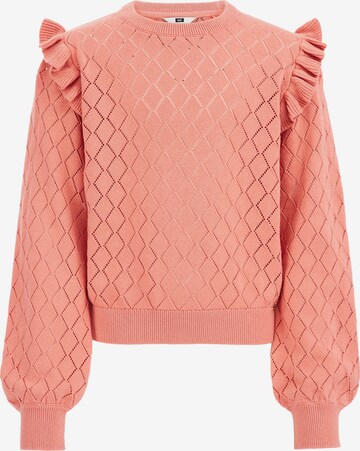 Pull-over WE Fashion en orange : devant