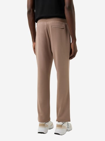 BOGNER Regular Trousers with creases 'Reed' in Brown