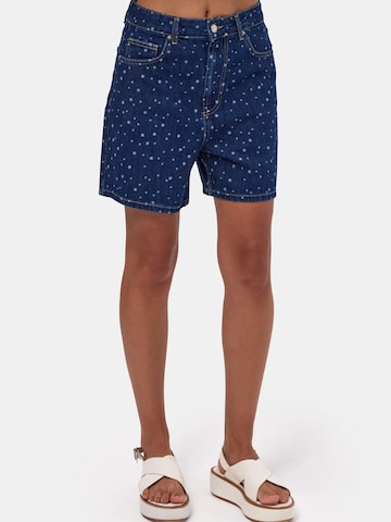 IT'S BASIC Regular Jeans 'POLKA MINI DENIM SHORT' in Blauw