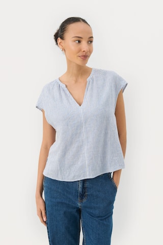 Part Two Bluse in Blau: Vorderseite