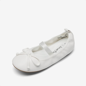 Ballerines Dream Pairs en blanc : devant