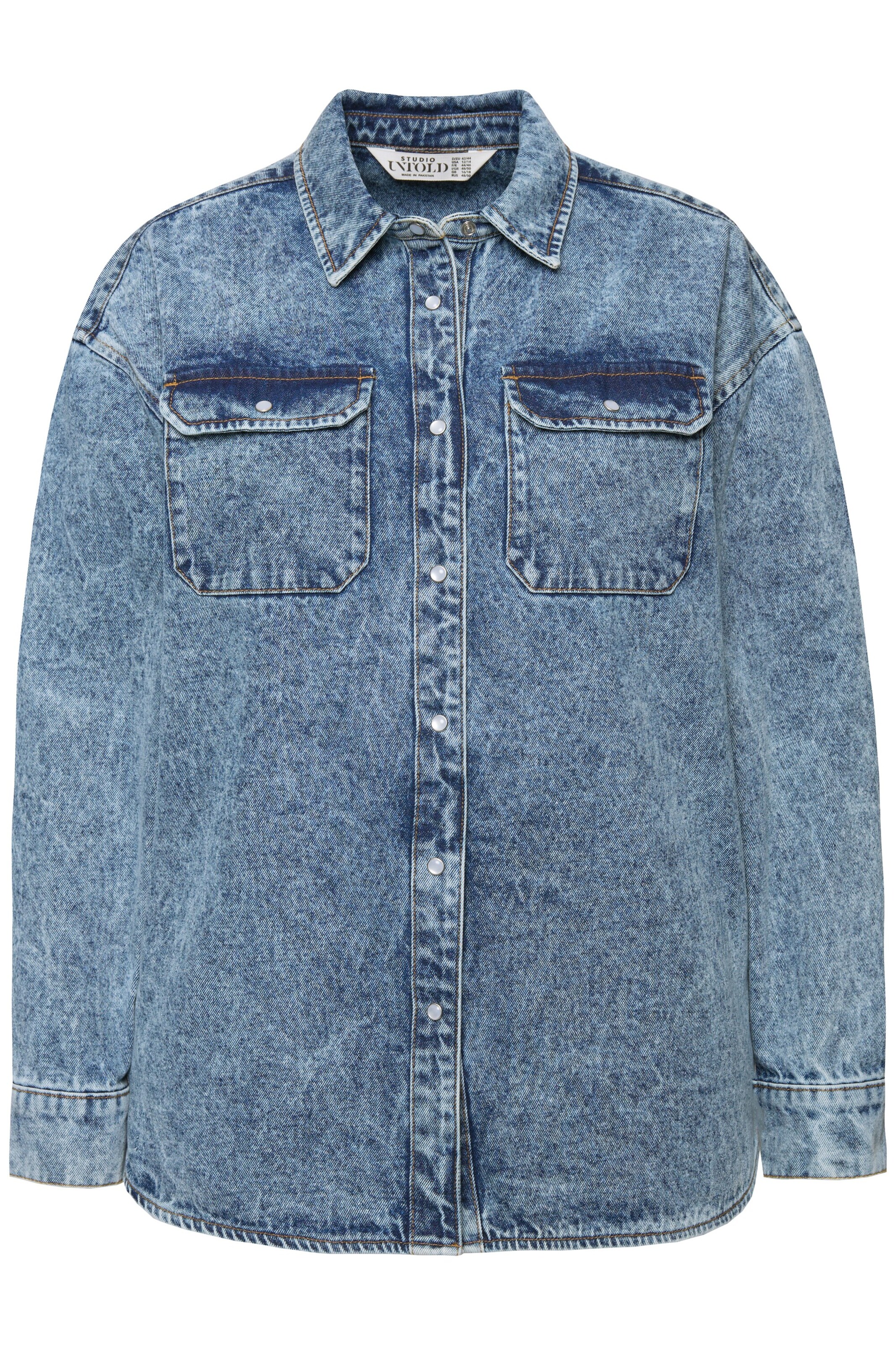 Studio Untold Bluse in Blau: Vorderseite