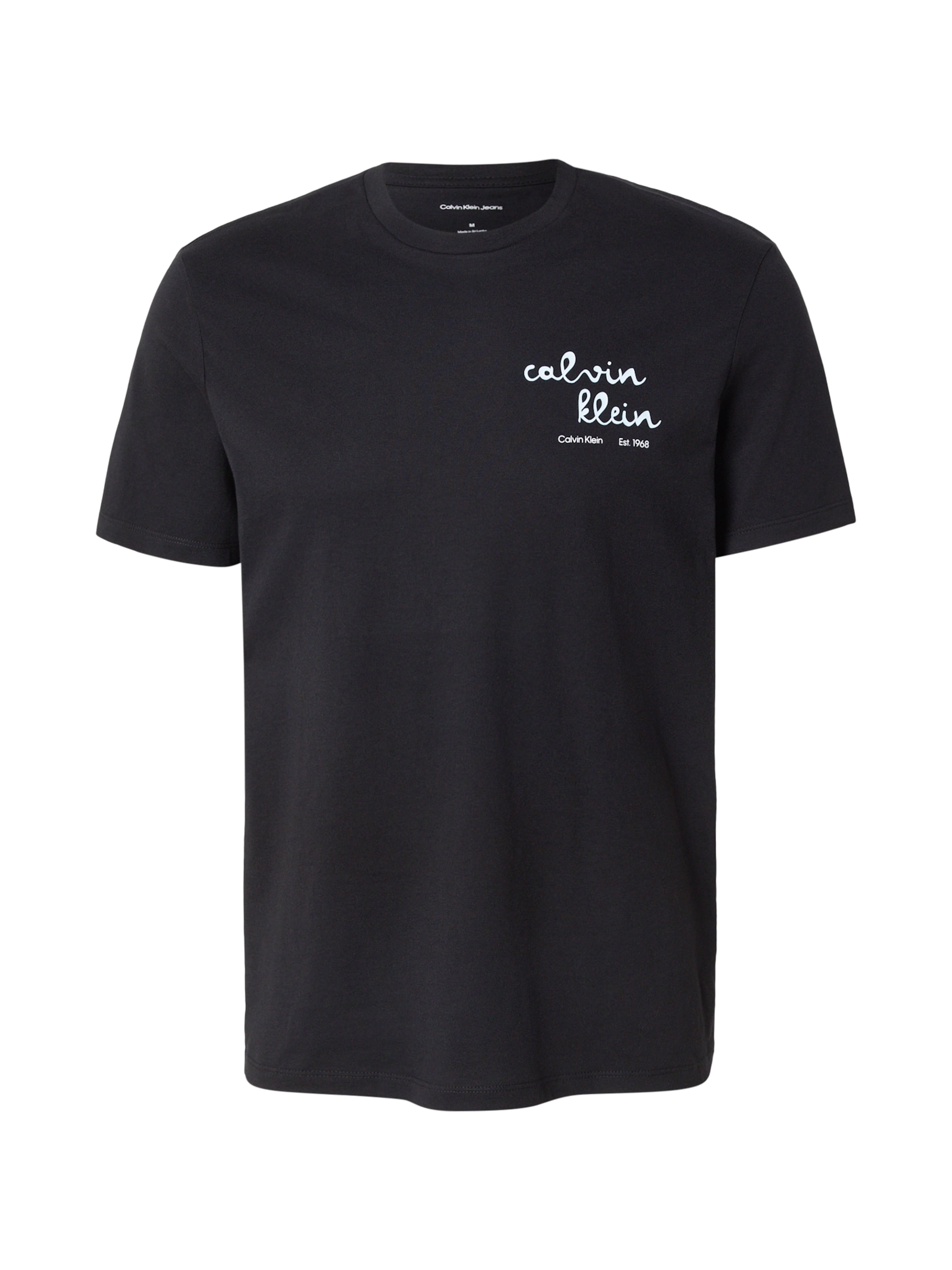 Calvin Klein Jeans Μπλουζάκι σε μαύρο: μπροστά