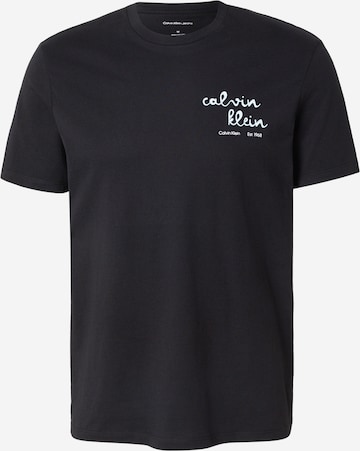 Calvin Klein Jeans Μπλουζάκι σε μαύρο: μπροστά
