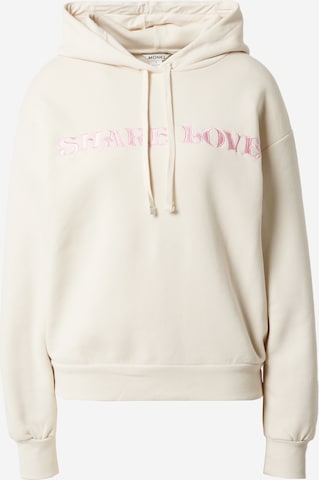 Sweat-shirt Monki en blanc : devant