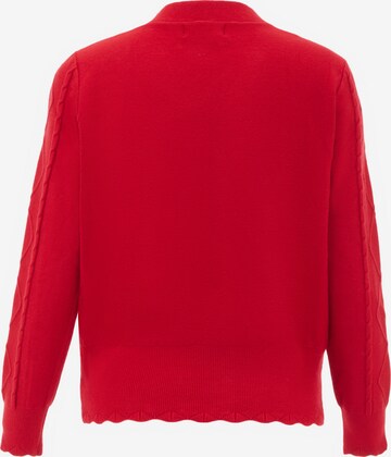 carato Knit Cardigan in Red