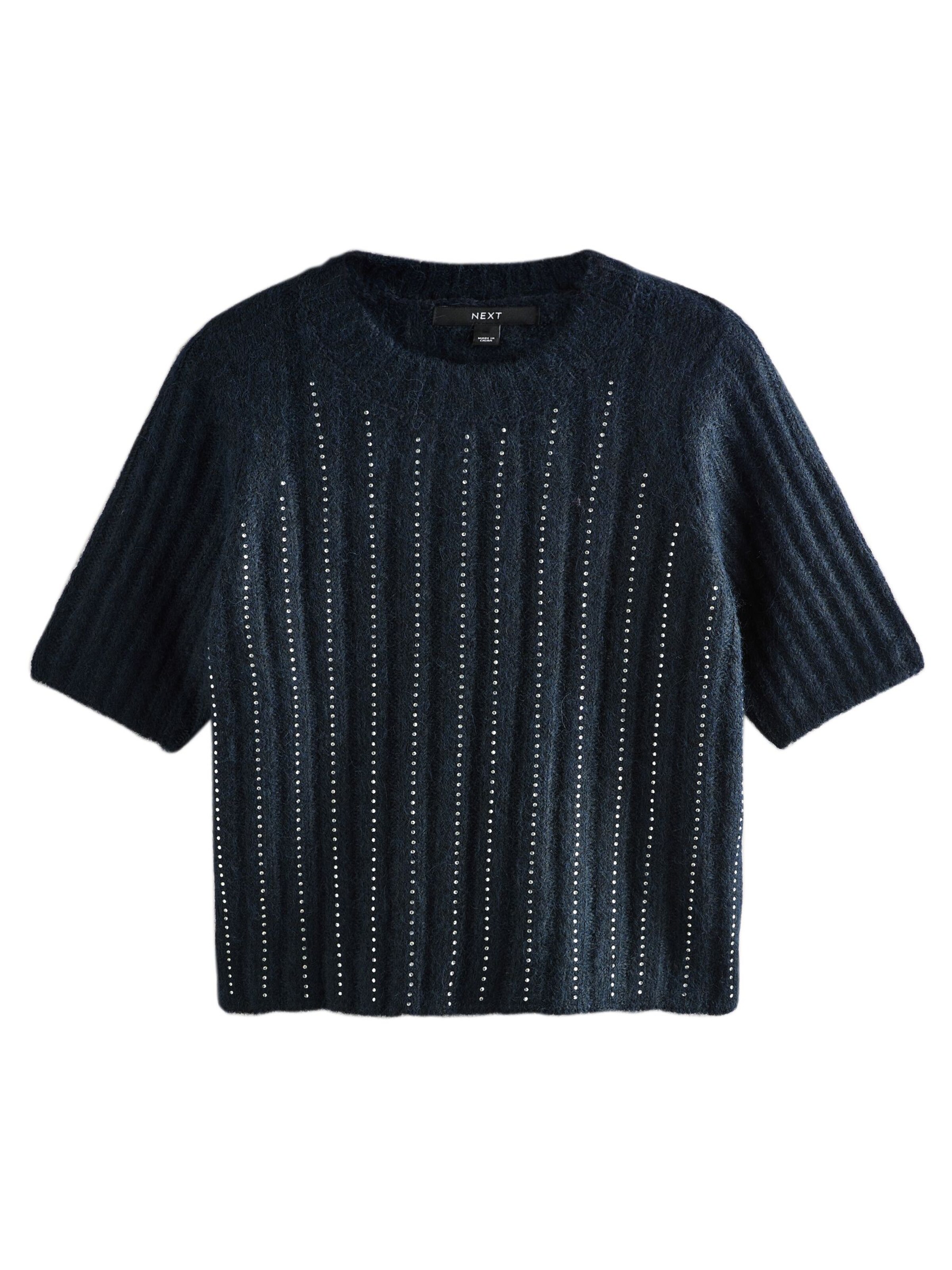 Next Pulóver - kék: elől