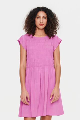 SAINT TROPEZ Dress 'Gisla' in Pink: front