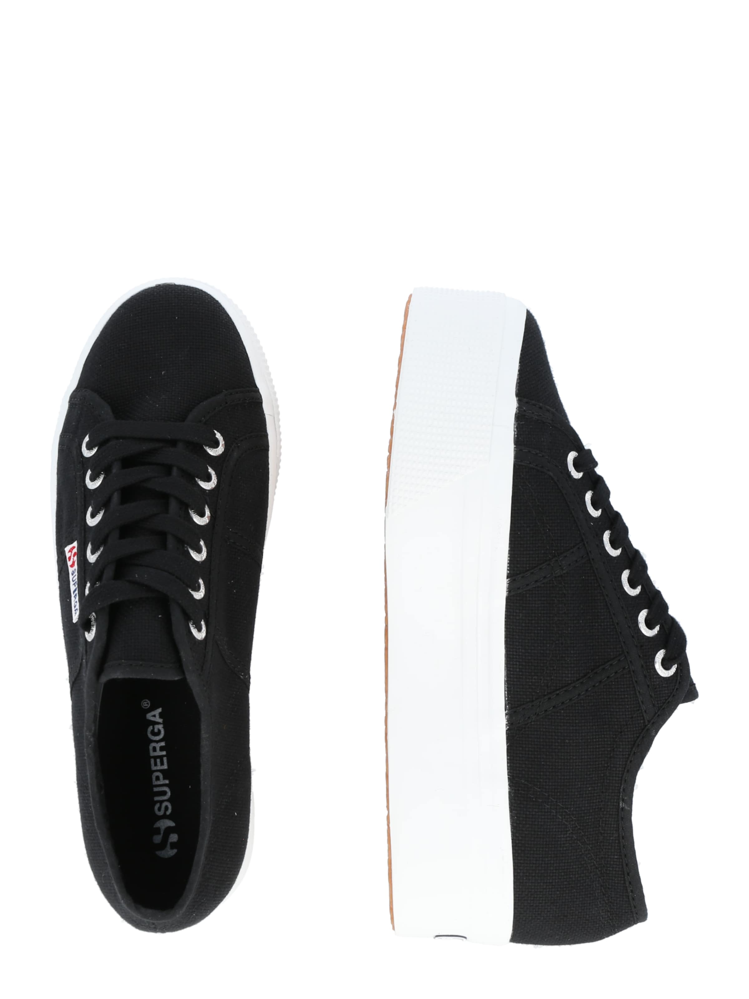 SUPERGA Platform trainers in Black
