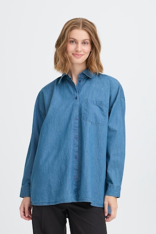 ICHI Shirt in Blue: front