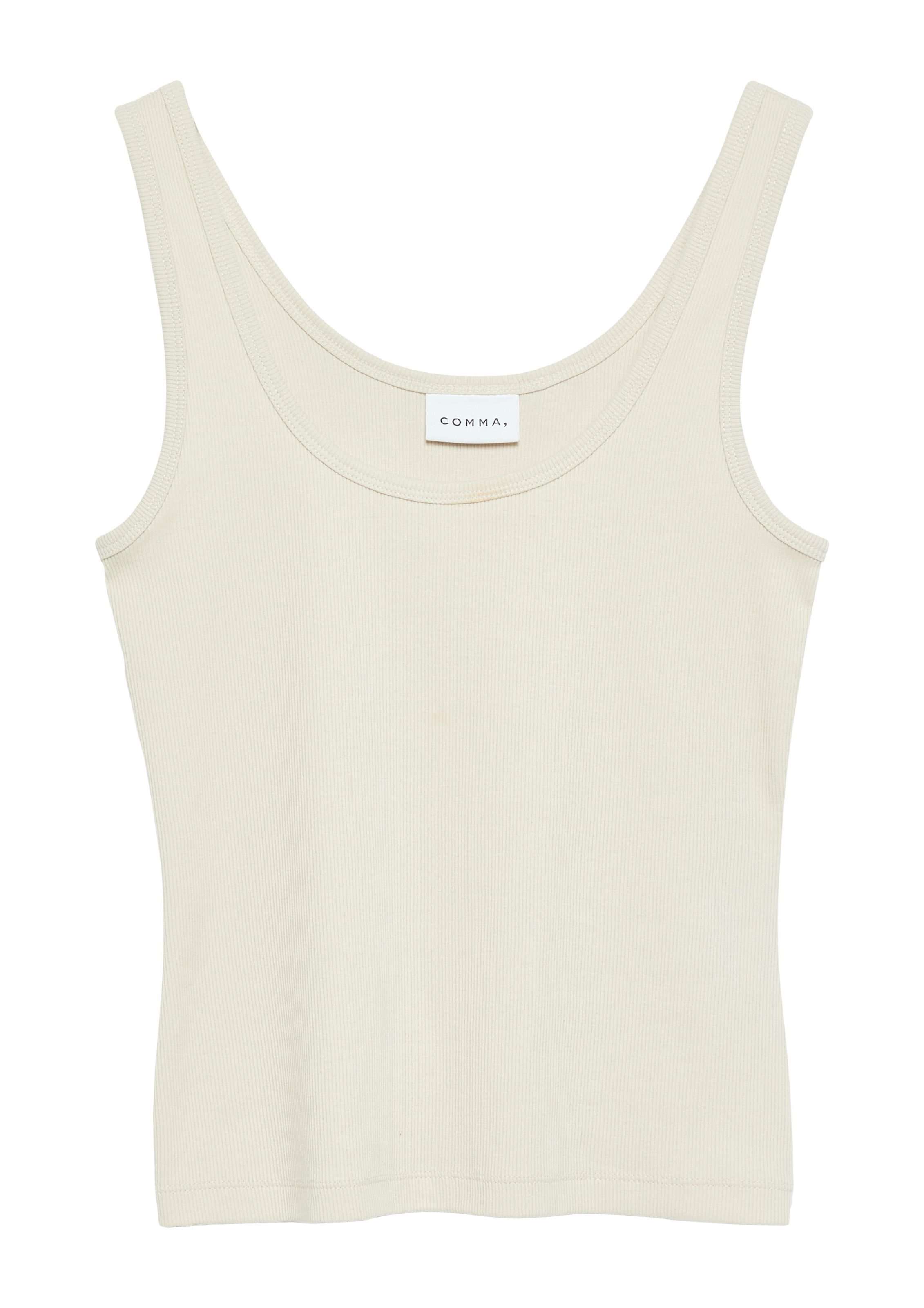 COMMA T-Shirt in Beige: Vorderseite