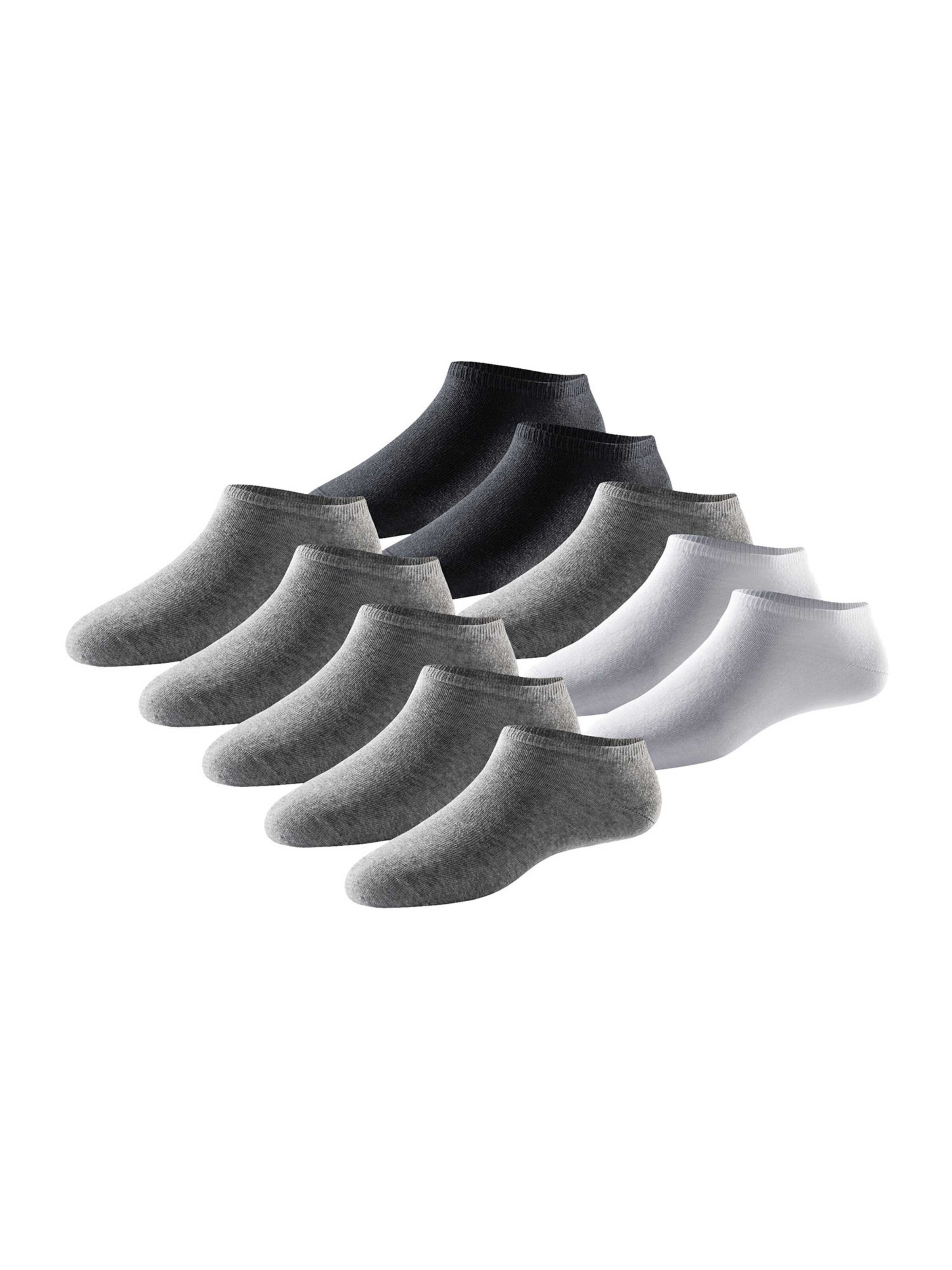 SCHIESSER Sneakersocken ' Bluebird ' in Grau: Vorderseite