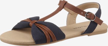 CITY WALK Strap Sandals in Brown: front