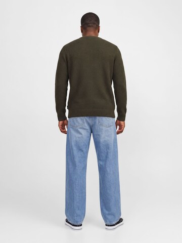 JACK & JONES Pullover 'JJJames' i grøn