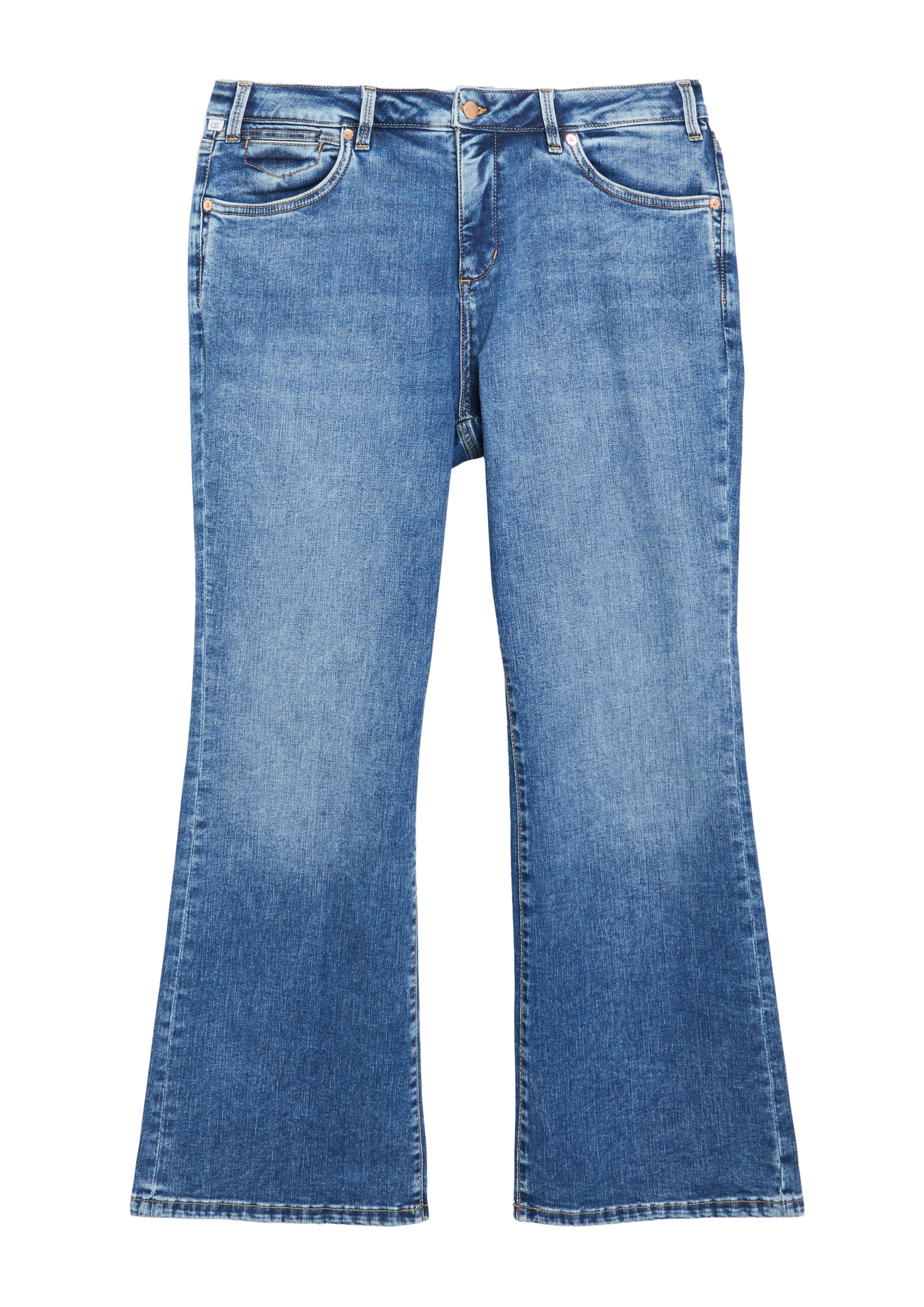 QS Flared Jeans in Blue: front