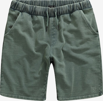 JP1880 Regular Broek in Groen: voorkant