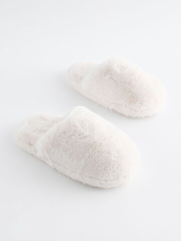 Pantoufle Next en blanc